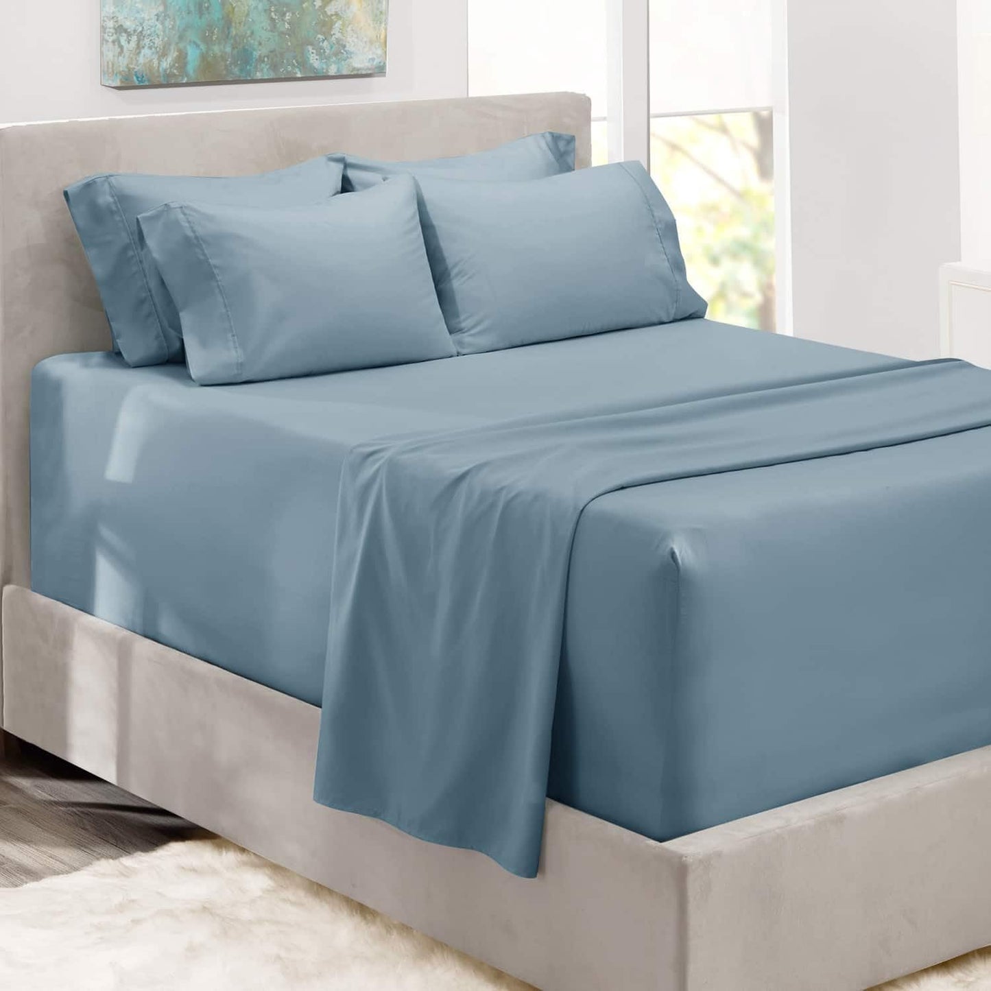 Extra Deep Pocket King Size Sheets Sets -Extra Deep Pocket Sheets - 6 count King Size