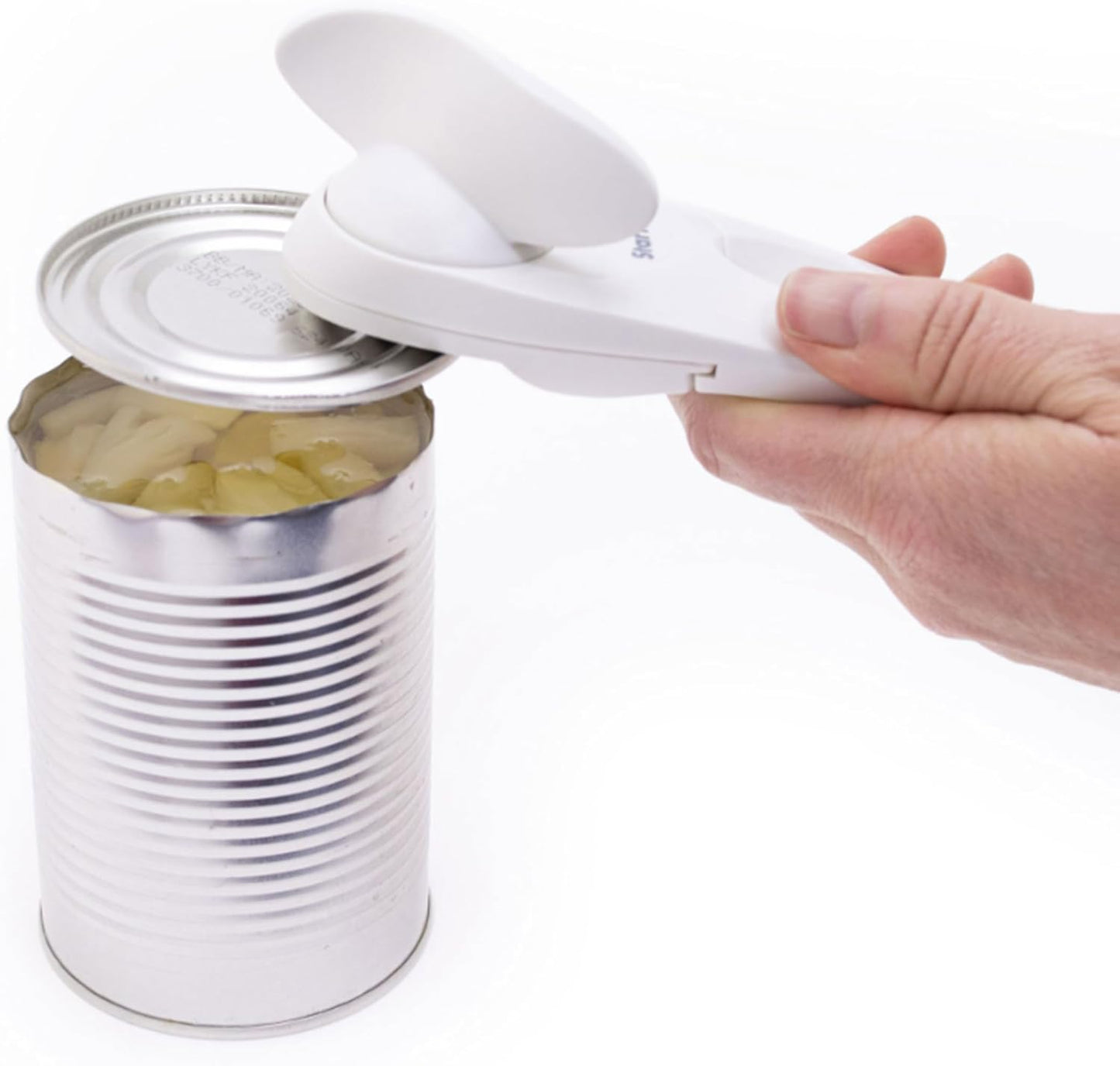 Beaver Can Opener - Safe - Holds and Leaves No Sharp Edges on Lid - Comfort Grip