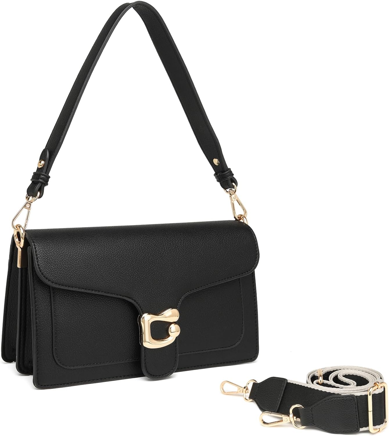 Crossbody Bags for Women Trendy - Small  Bag Leather Handbags Evening Clutch with 2 Straps