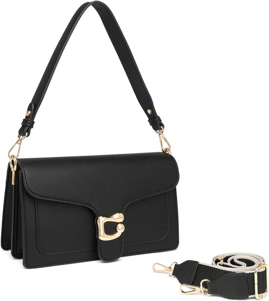 Crossbody Bags for Women Trendy - Small  Bag Leather Handbags Evening Clutch with 2 Straps