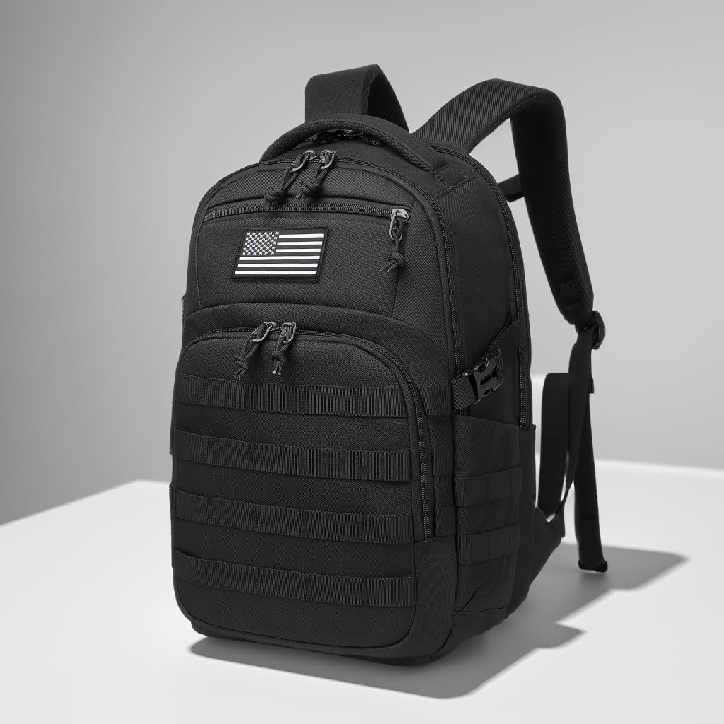 Military tactical backpack, backpack for men black small tactical assault bag