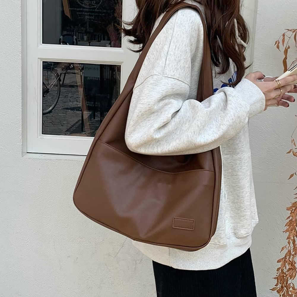 Women Tote Handbags Chic Vegan Leather Tote Bag Purse Stylish Casual Trendy Large Soft Bag