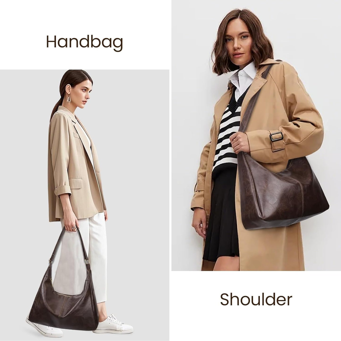 Slouchy Hobo Bags for Women,  Shoulder Bag Everyday Purse Daily Commuting Bag