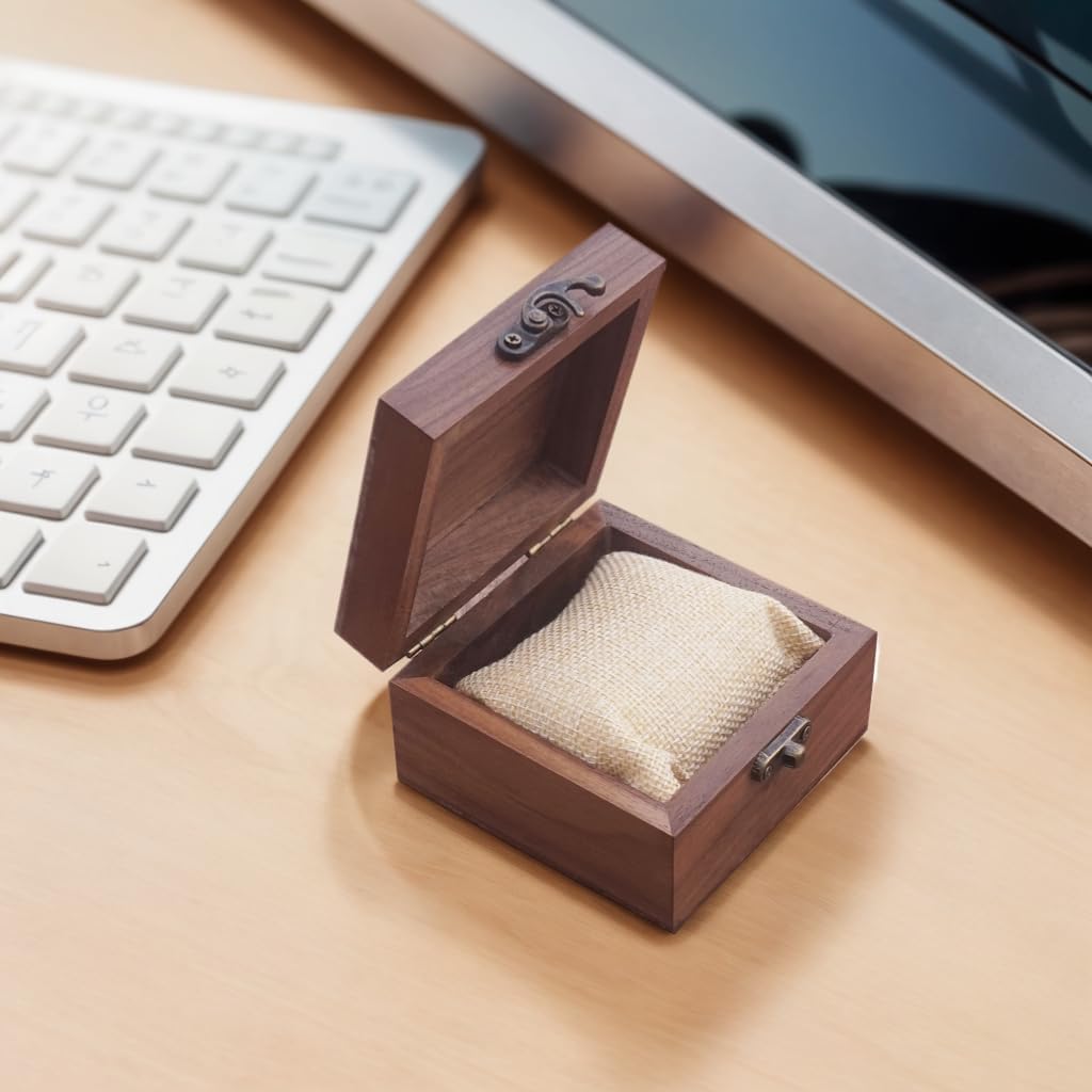 Walnut Wood Box for Crafts, Jewelry Box and watch box Wooden Keepsake Box Gift