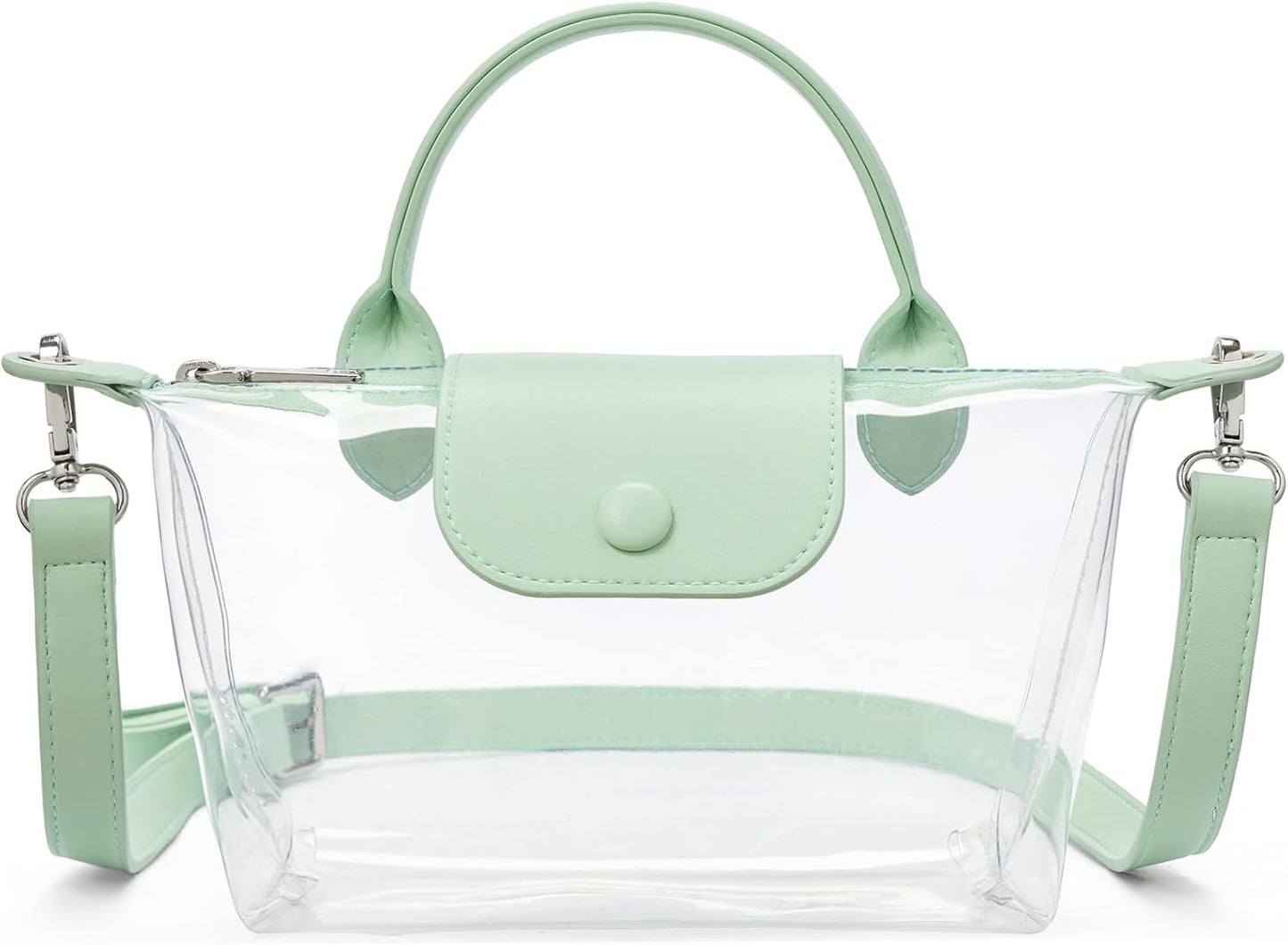 Clear Bag for Stadium Approved Small Crossbody Purse Handbags for Concerts Sports Events