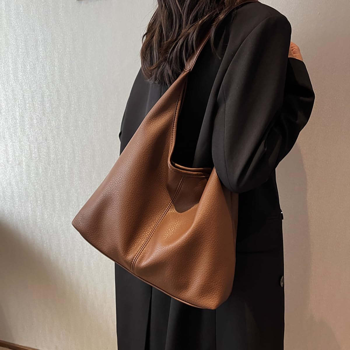 Hobo Bags for Women Slouchy Tote Bag Soft Casual PU Leather Handbags