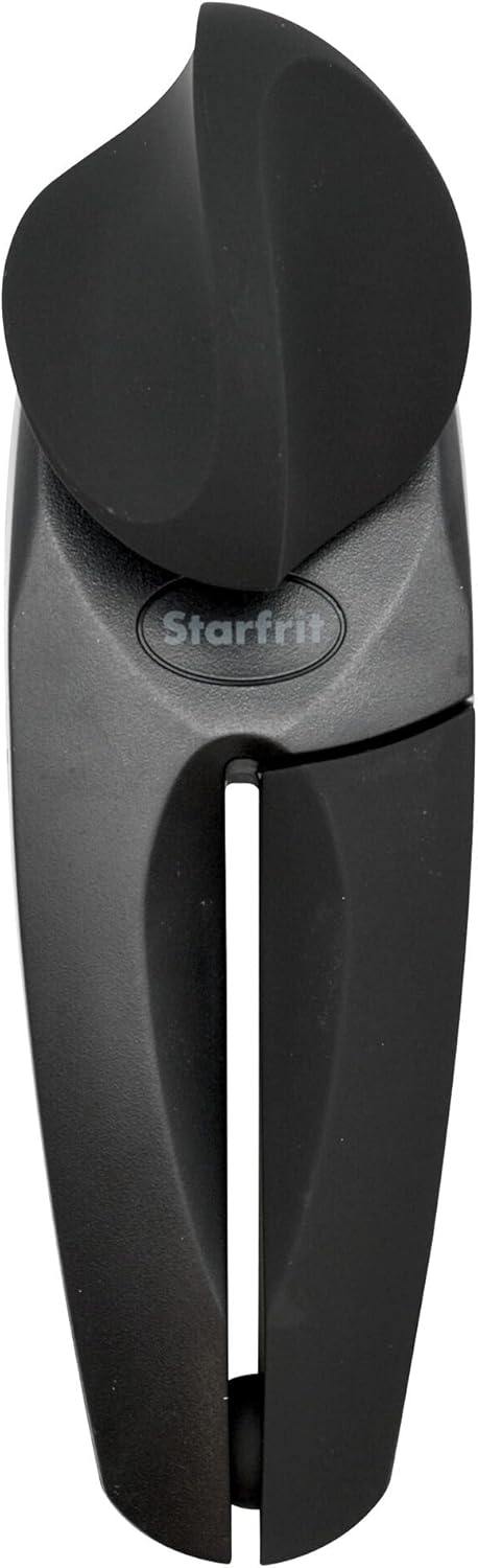 Can Opener - Safe No-Sharp-Edge Design, Holds Lid - Heavy Duty Comfort Grip
