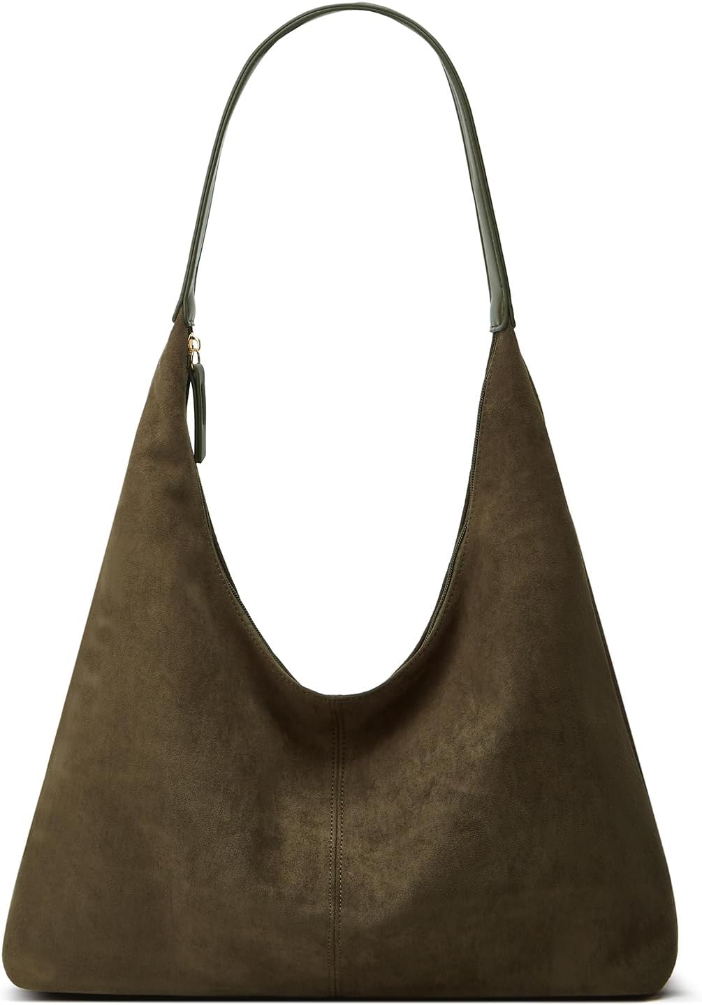 Trendy Suede Crescent Shoulder Bag Women Tote Bag Satchels Crossbody Purse Top-handle Travel Handbag
