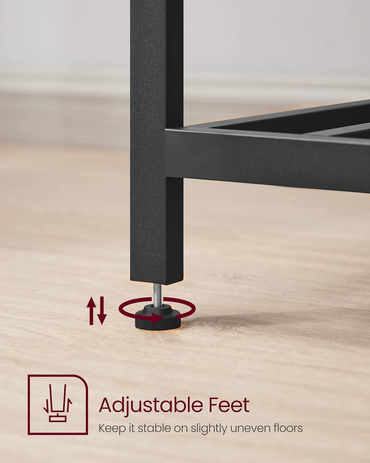 47.2 Inches Width Kitchen Shelf with Large Worktop, coffee table, Stable Steel Structure,Easy to Assemble