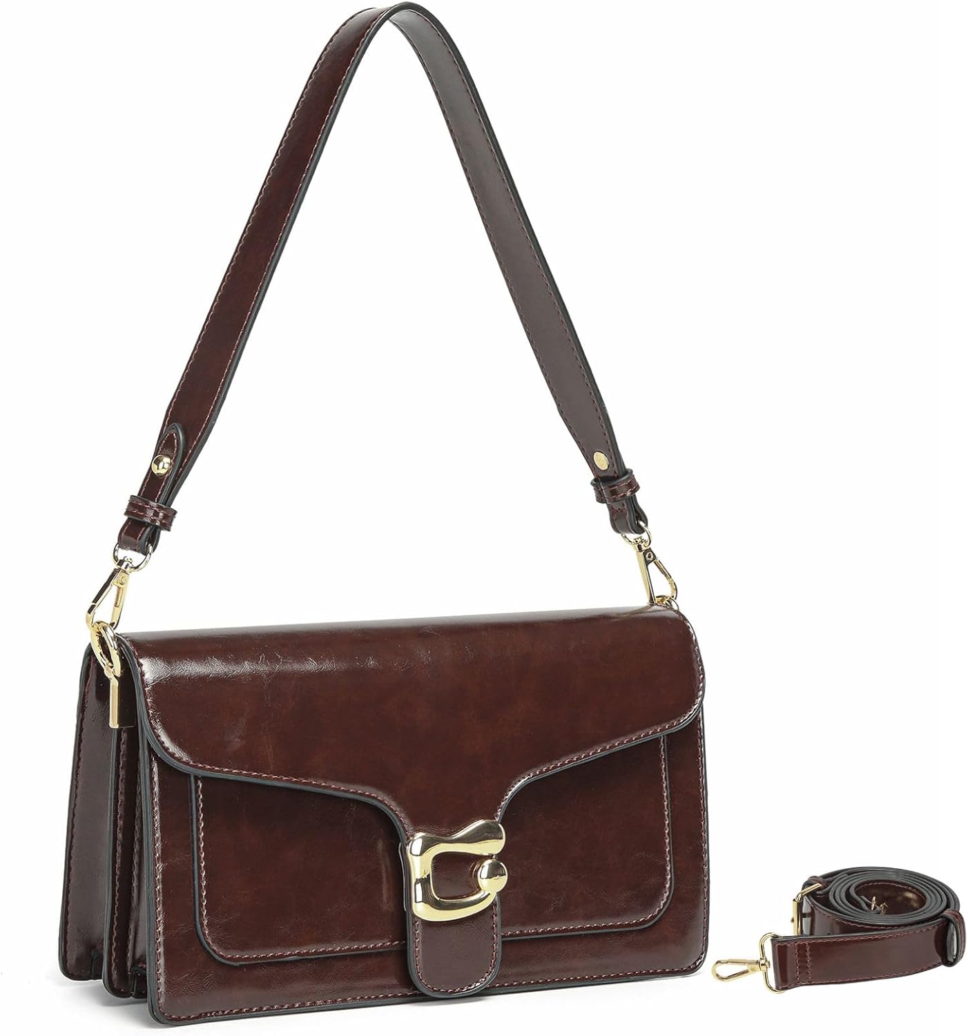 Crossbody Bags for Women Trendy - Small  Bag Leather Handbags Evening Clutch with 2 Straps