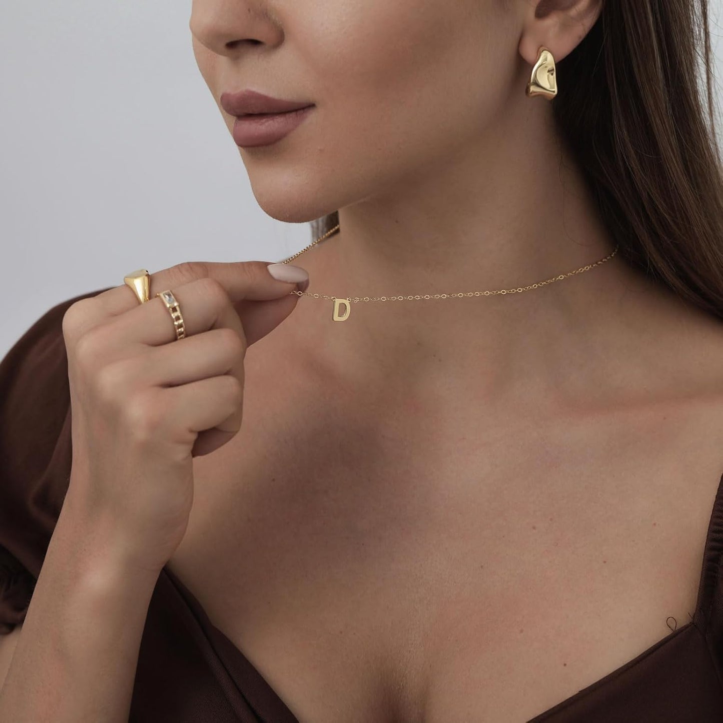 Delicate Heart Pendant Necklace, 14K Gold Plated Dainty Chain, Gift for Women