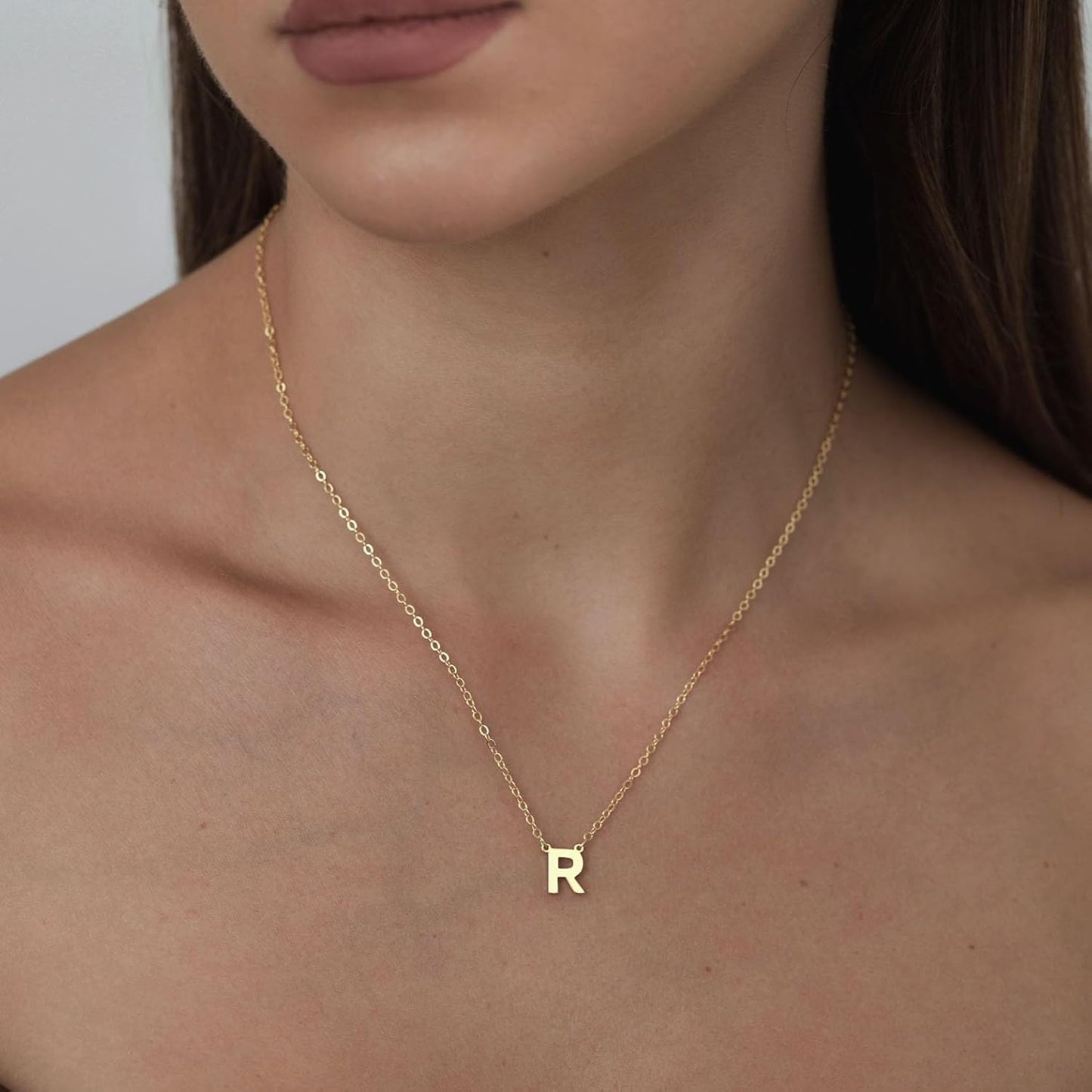 Delicate Heart Pendant Necklace, 14K Gold Plated Dainty Chain, Gift for Women