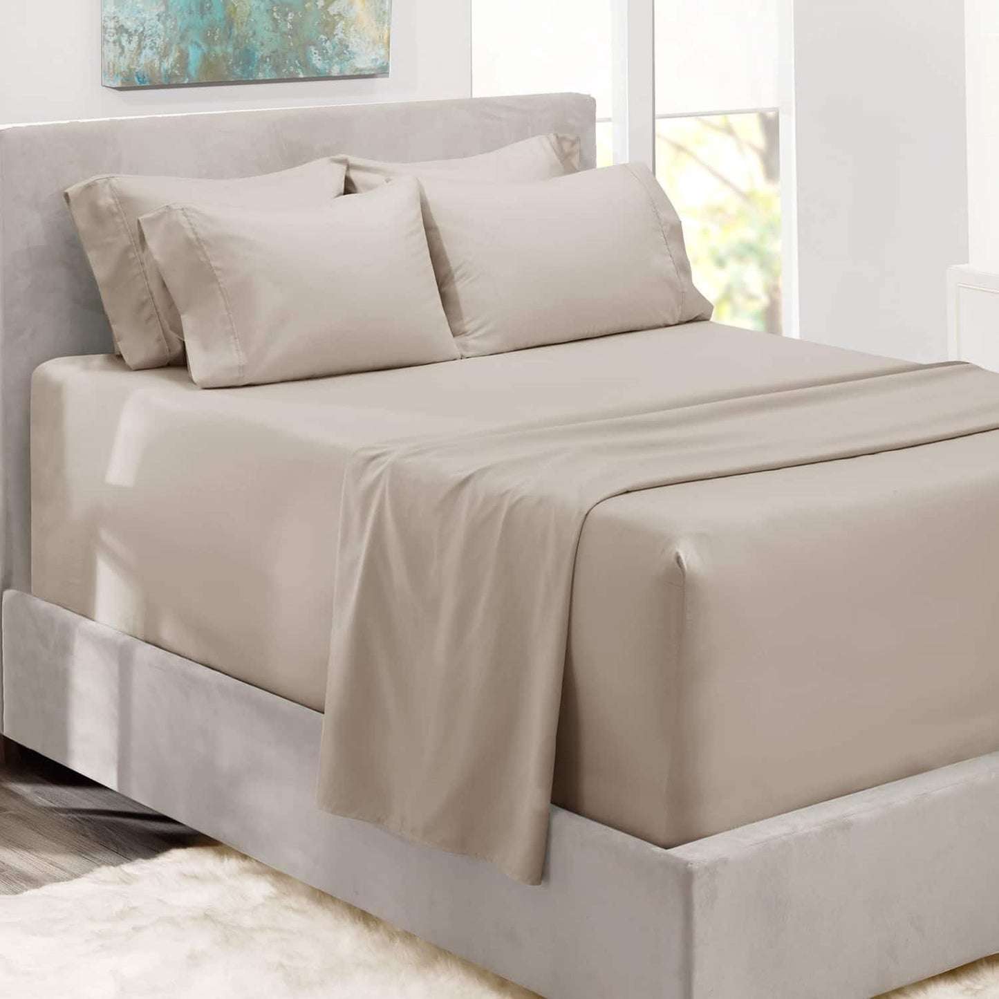 Extra Deep Pocket King Size Sheets Sets -Extra Deep Pocket Sheets - 6 count King Size