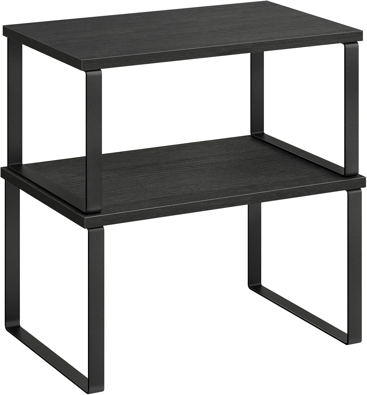 Cabinet Organizer Shelf, Set of 2 Kitchen Counter Shelves, Kitchen Storage, Spice Rack, Stackable