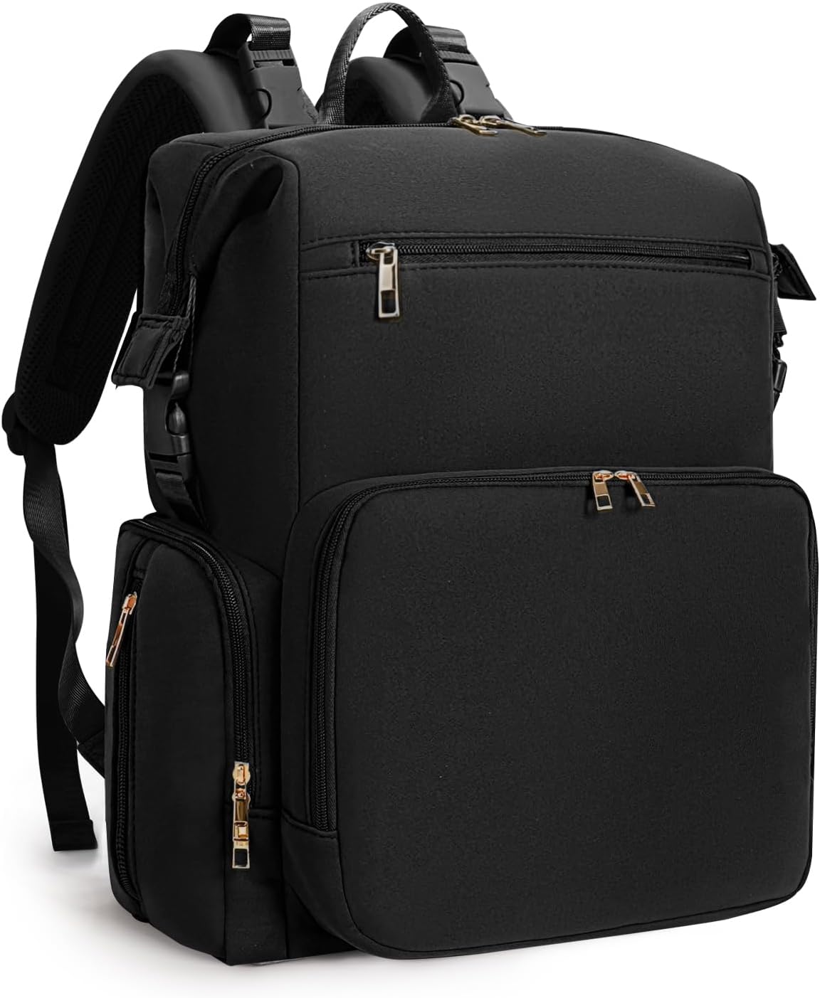 Large Newborn BB Maternity Bags Travel Tote with Insulated Pockets (Black)