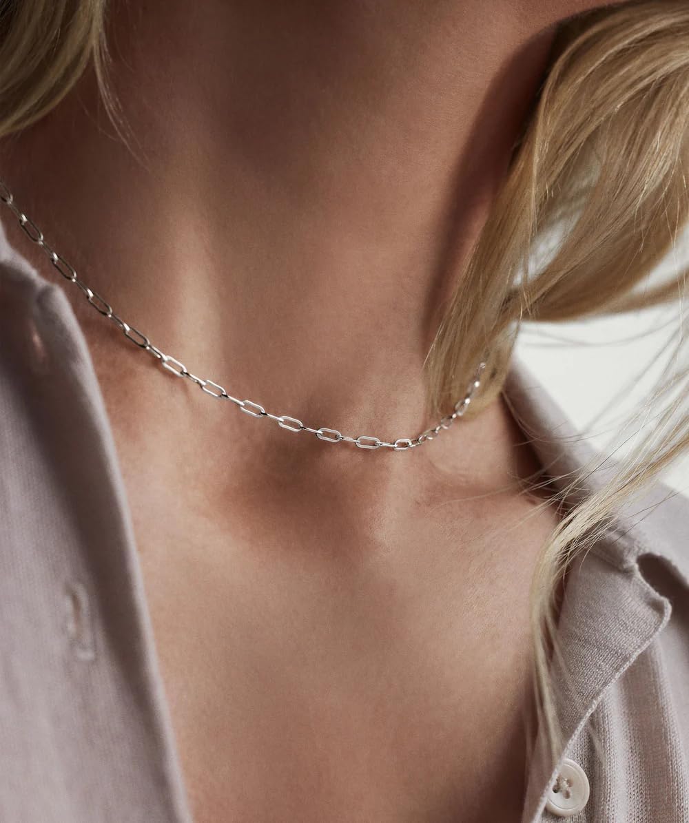 Waterproof Non-Tarnish Necklace Set, 18K Gold Plated Layered Dainty Chains, Stackable Jewelry Gift for Women