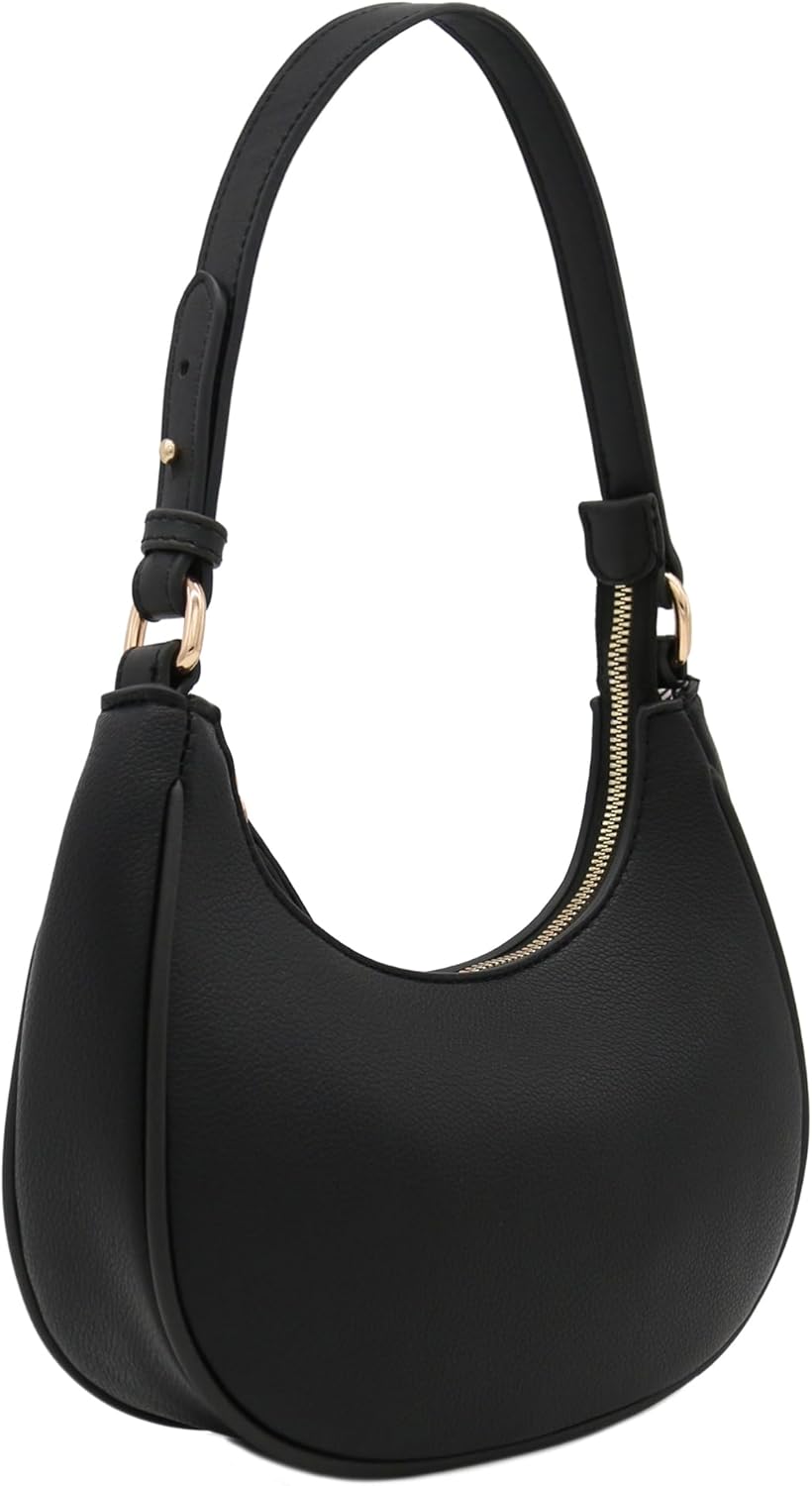 Women's Small Crescent Shoulder Bag Underarm Purse