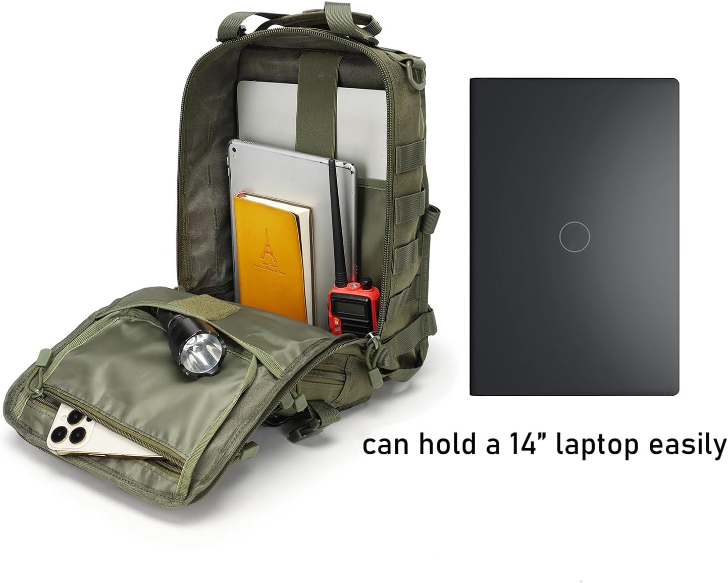 Tactical Sling Bag Backpack Military Rover Shoulder Sling Pack EDC Molle Crossbody Chest Pack