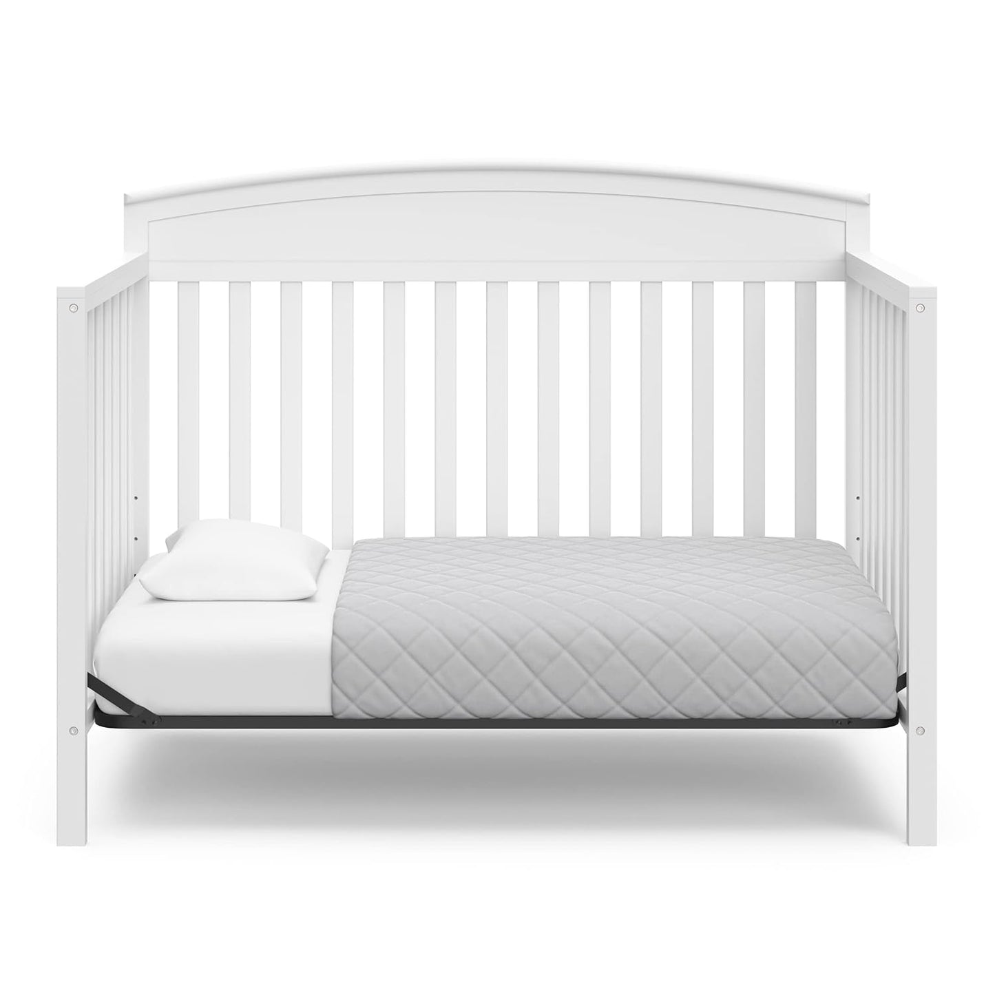 5-in-1 Convertible Crib Converts from Baby Crib to Toddler Bed, Daybed, Fits Standard Full-Size Crib Mattress
