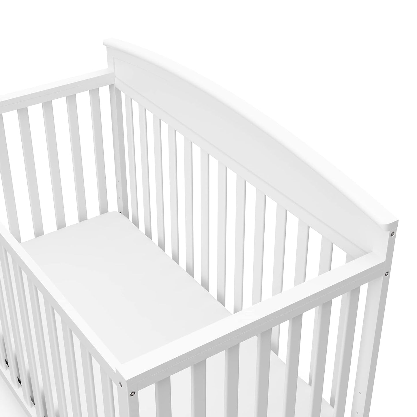 5-in-1 Convertible Crib Converts from Baby Crib to Toddler Bed, Daybed, Fits Standard Full-Size Crib Mattress