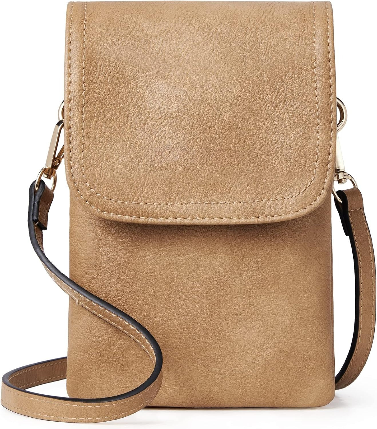 Vegan Leather Small Crossbody Bags for Women Designer Cell Phone Bag Wallet Purses Adjustable Strap