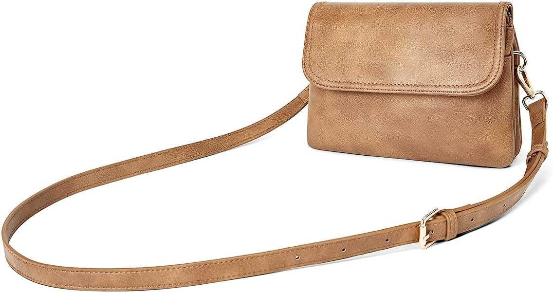 Small Crossbody Bags for Women, Vegan Leather Cell Phone Purse, Mini Travel Purse with Adjustable Strap