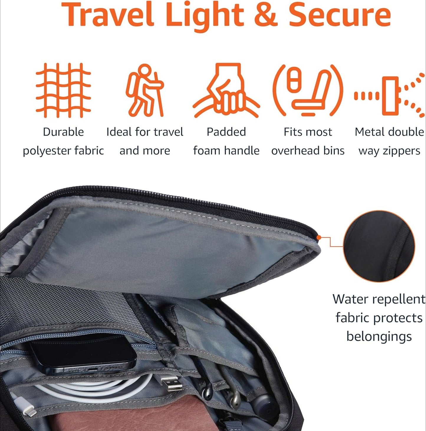 Travel Laptop Backpack for 17 in / 43.1 cm Laptop, Black