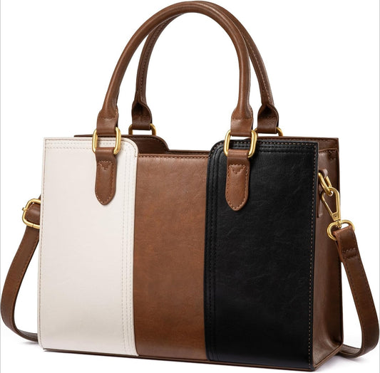 Vintage Leather Shoulder, Small Ladies Satchel Tote Purse Top Handle Crossbody Bag