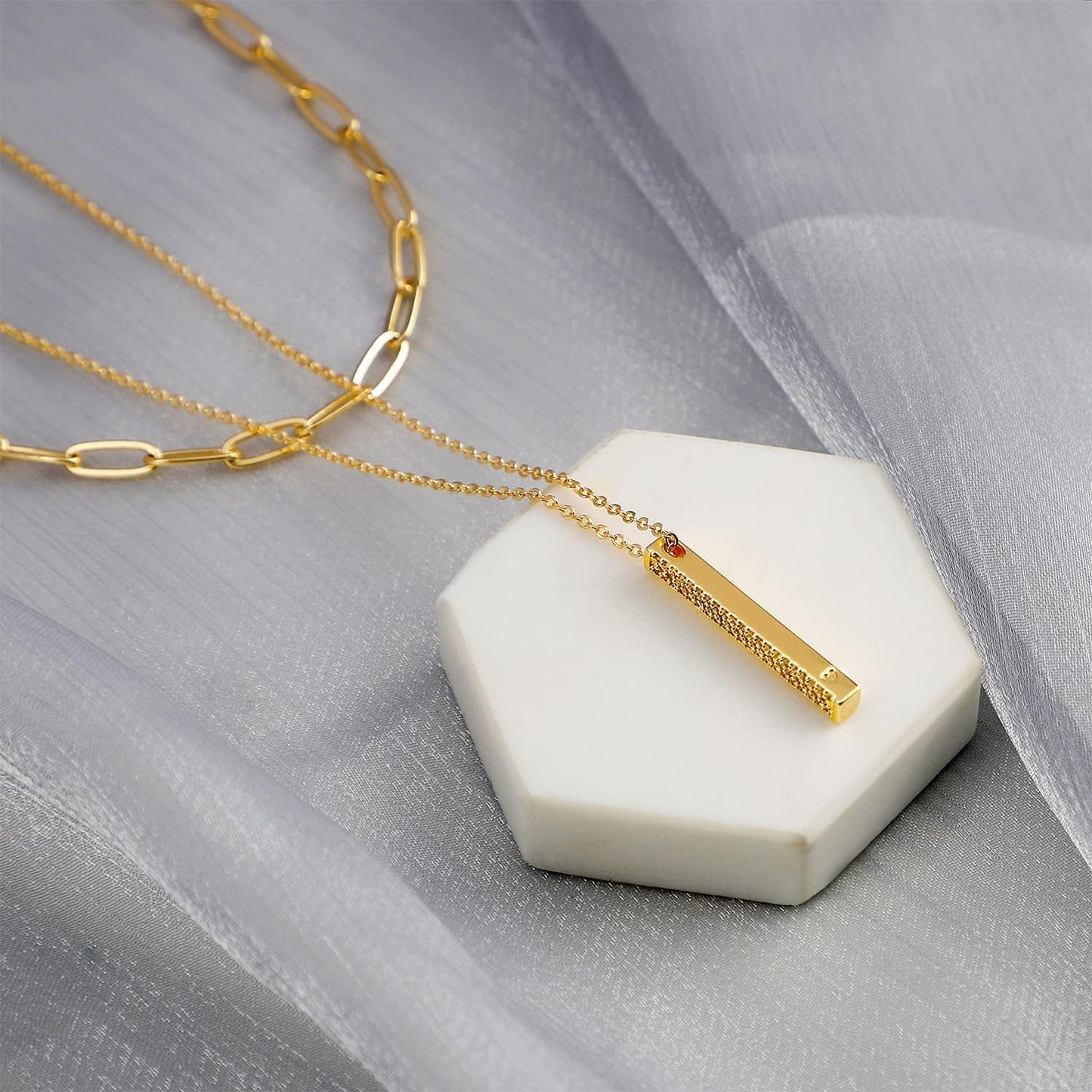 Personalized Chunky Initial Necklace: 14K Gold Plated Bubble Balloon Charm Pendant for Women