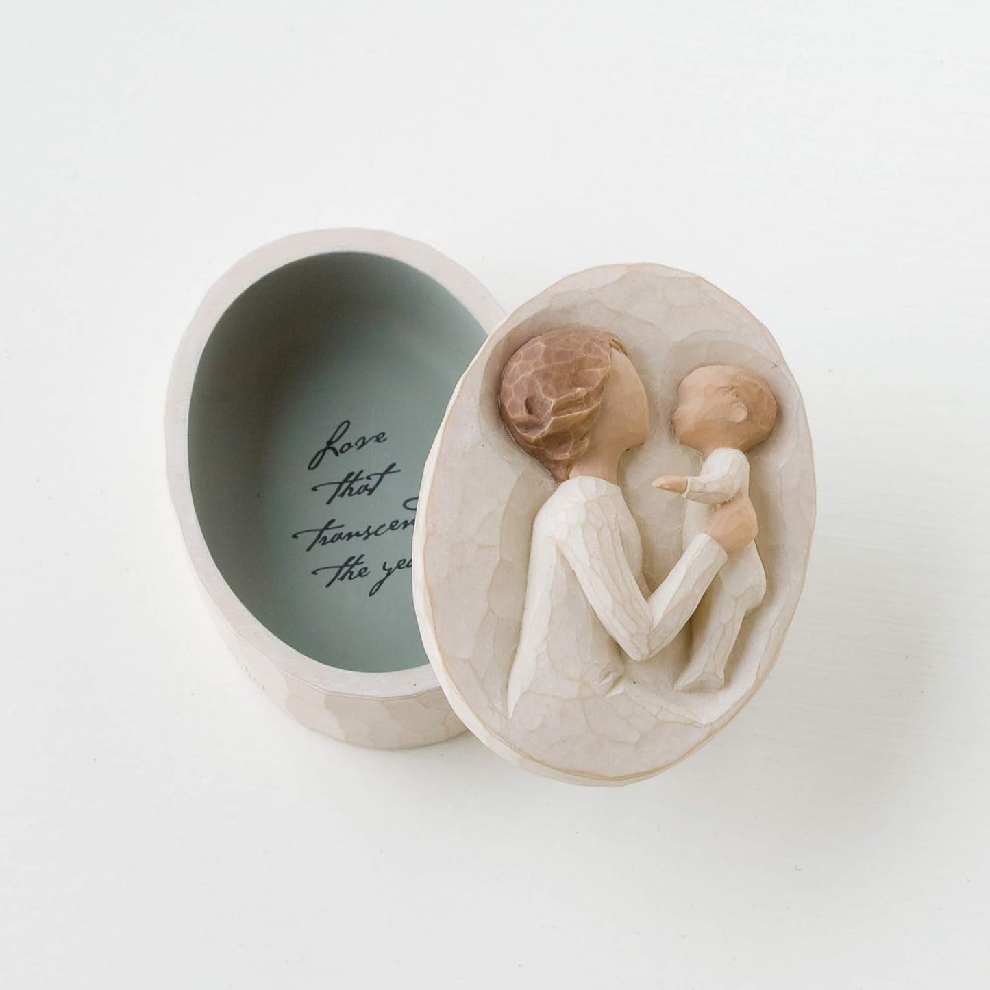 Box for Jewelry and Treasures, Reminder of Those you Love who Call you Grandma, Sculpted Hand-Painted Keepsake Box