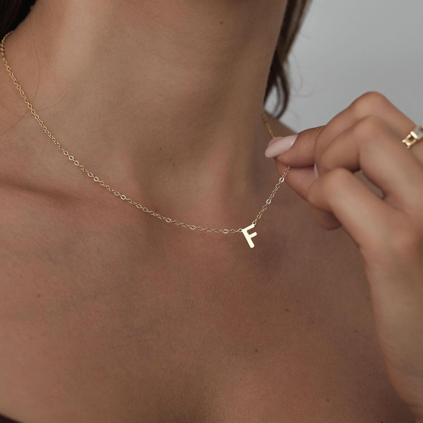 Delicate Heart Pendant Necklace, 14K Gold Plated Dainty Chain, Gift for Women