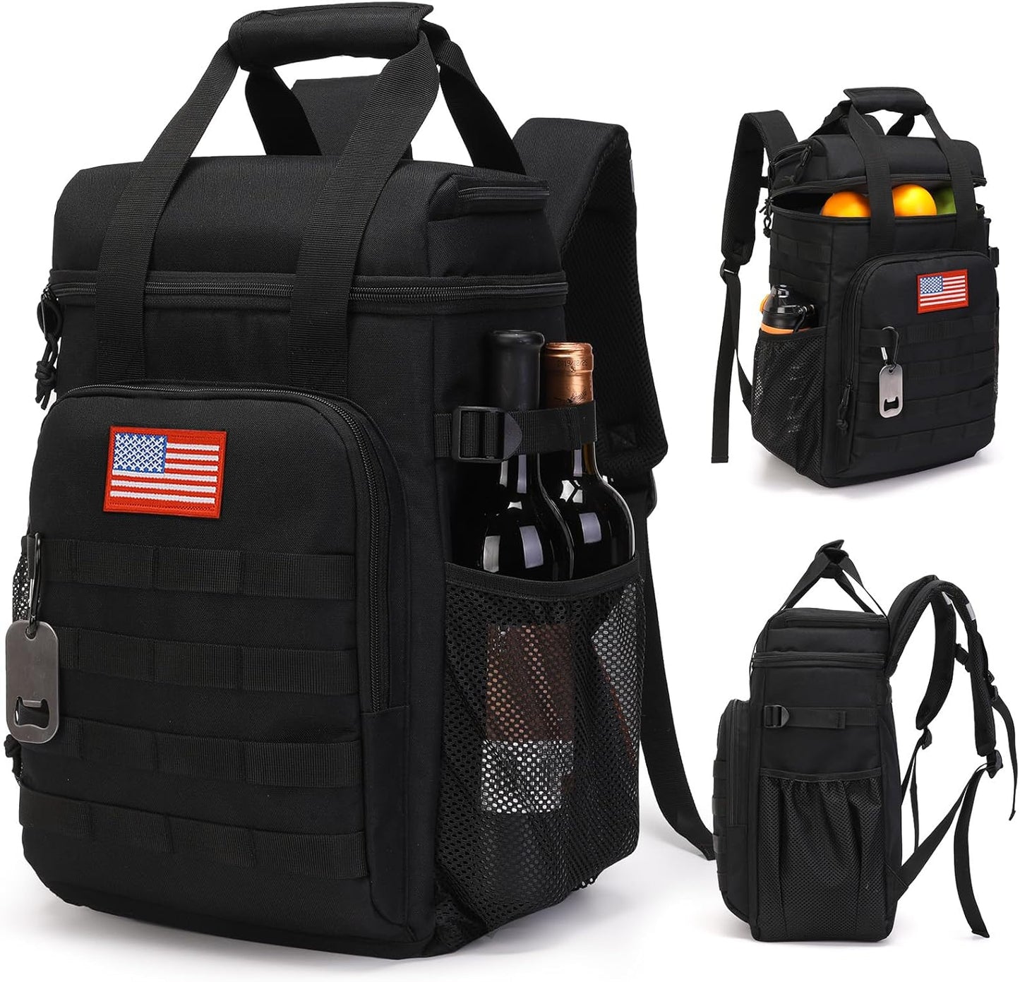 Tactical Backpack Cooler,Lunch Backpack，Soft Cooler Backpack Insulated Waterproof Leak Proof