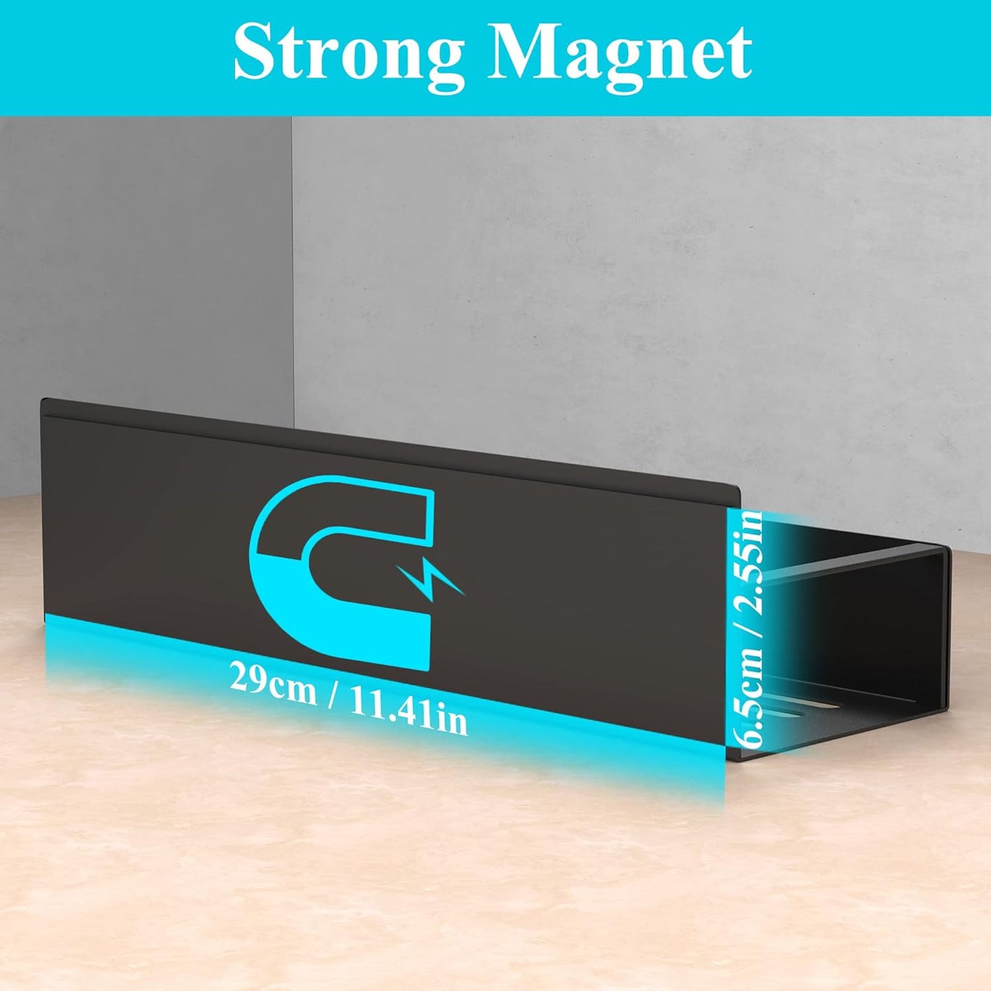 Metal 4 Pack Magnetic Spice Storage Rack Organizer for Refrigerator and Oven Organizers and Storage