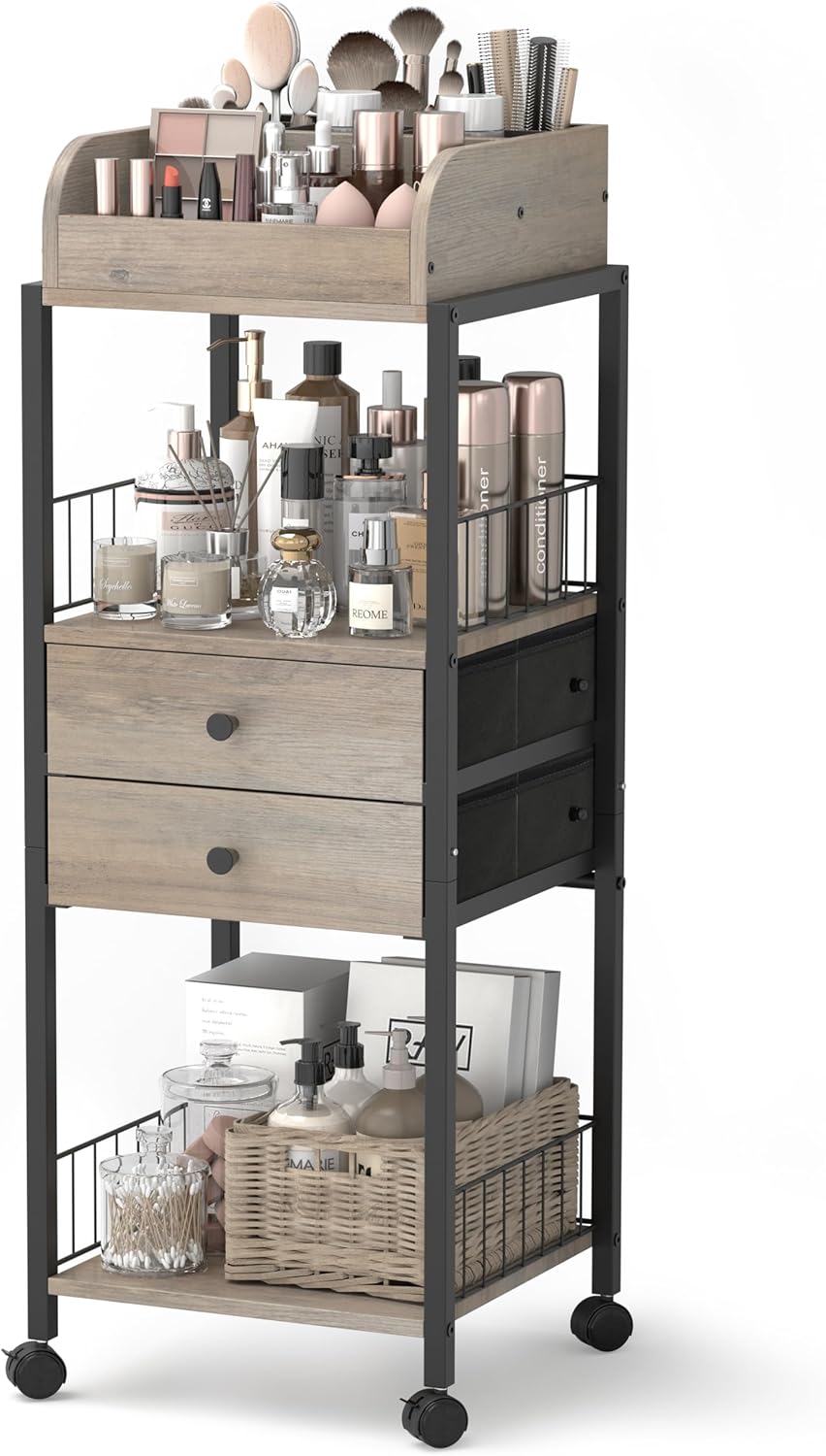 Makeup Organizer, Floor Skincare Organizers, Make Up Organizers and Storage with Drawers
