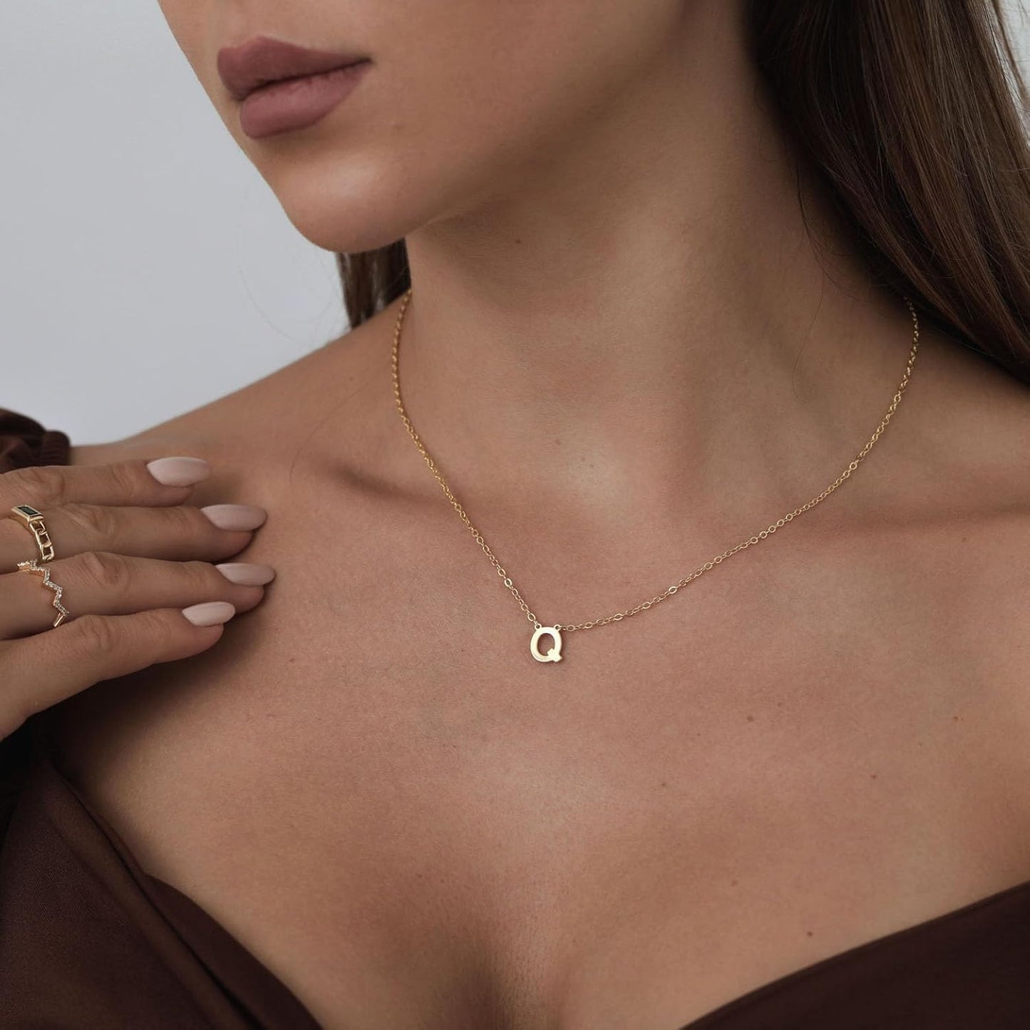 Delicate Heart Pendant Necklace, 14K Gold Plated Dainty Chain, Gift for Women