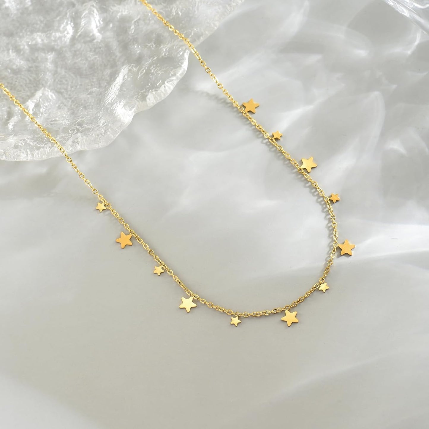 Colorful Beaded Necklace - Freshwater Pearl & Evil Eye Pendant, Stainless Steel 18K Gold Plated Y2K Trendy Jewelry for Women & Teen Girls