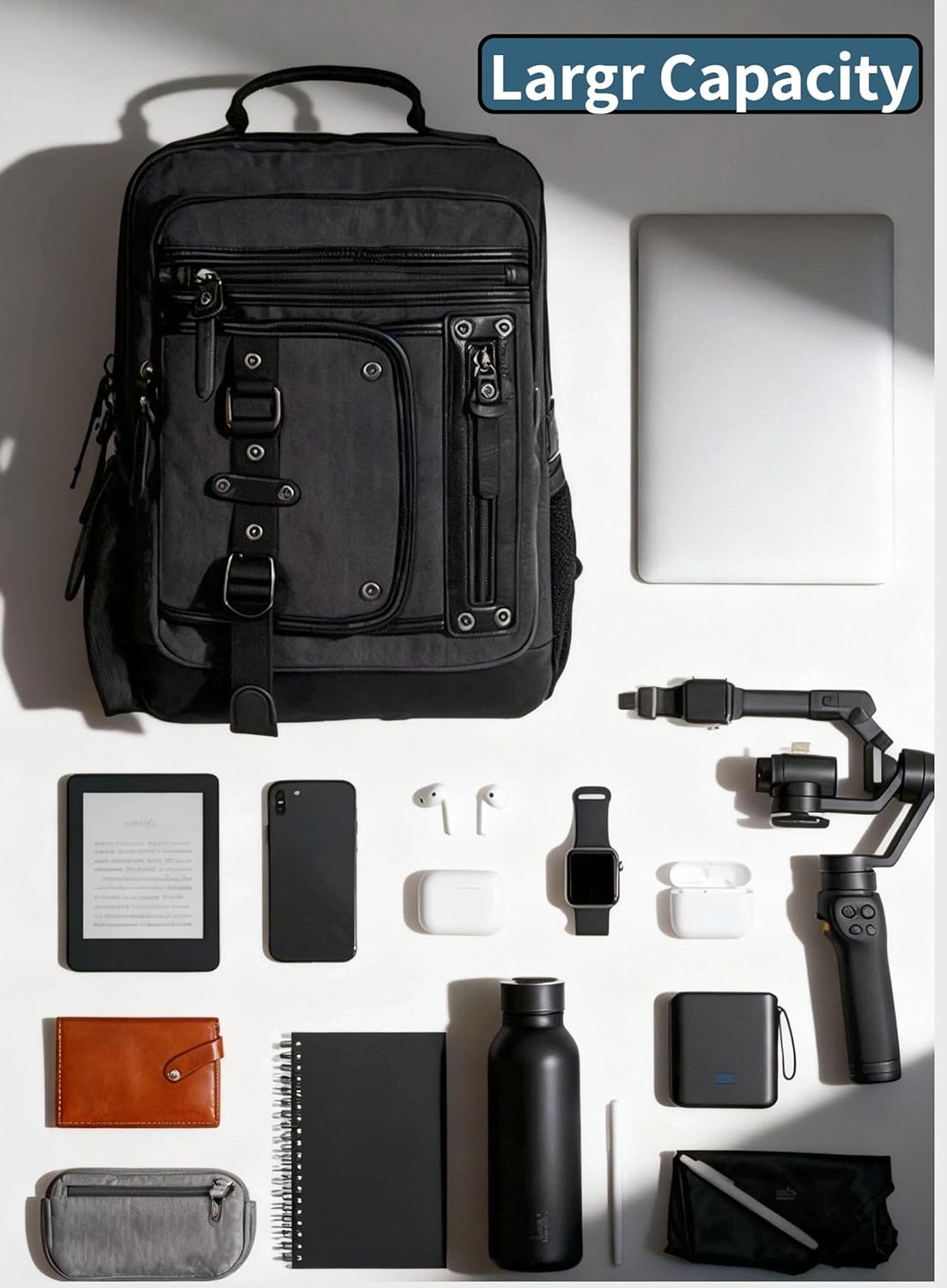 Messenger Bag for Men Canvas Sling Bag Crossbody  Laptop Shoulder Bag Hiking Daypacks Casual