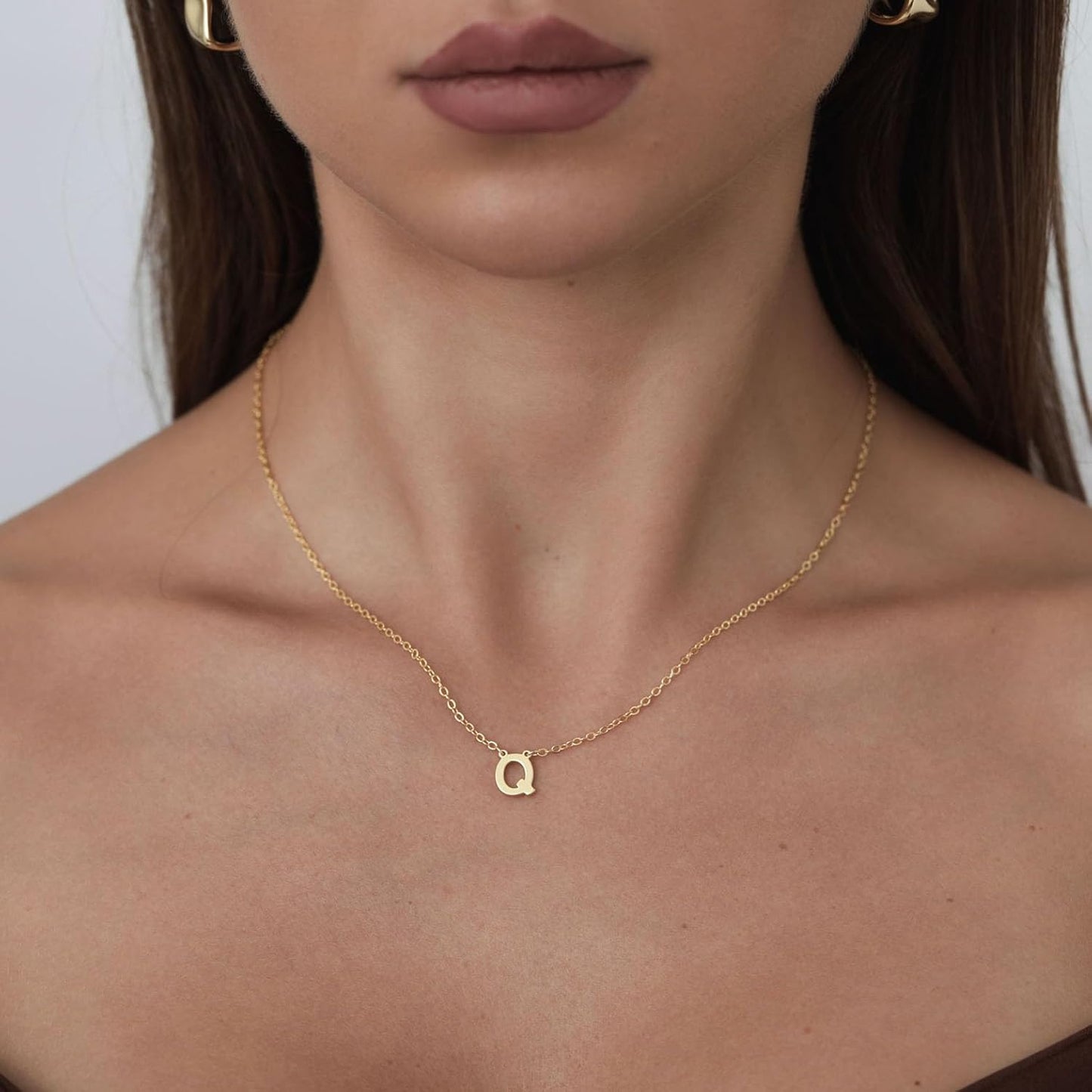Delicate Heart Pendant Necklace, 14K Gold Plated Dainty Chain, Gift for Women