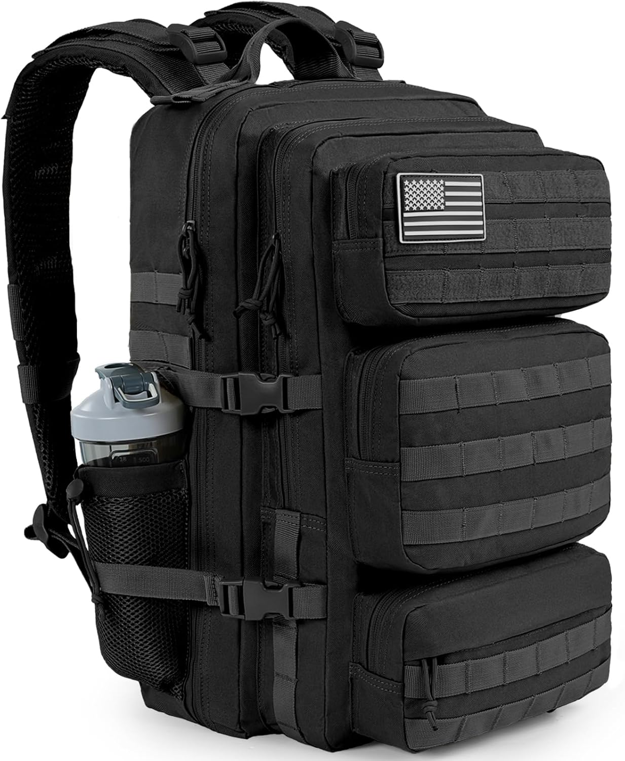 Military Tactical Backpack 50L  Molle Army Bug Out Bag Water Resistant and Heavy Duty Hiking
