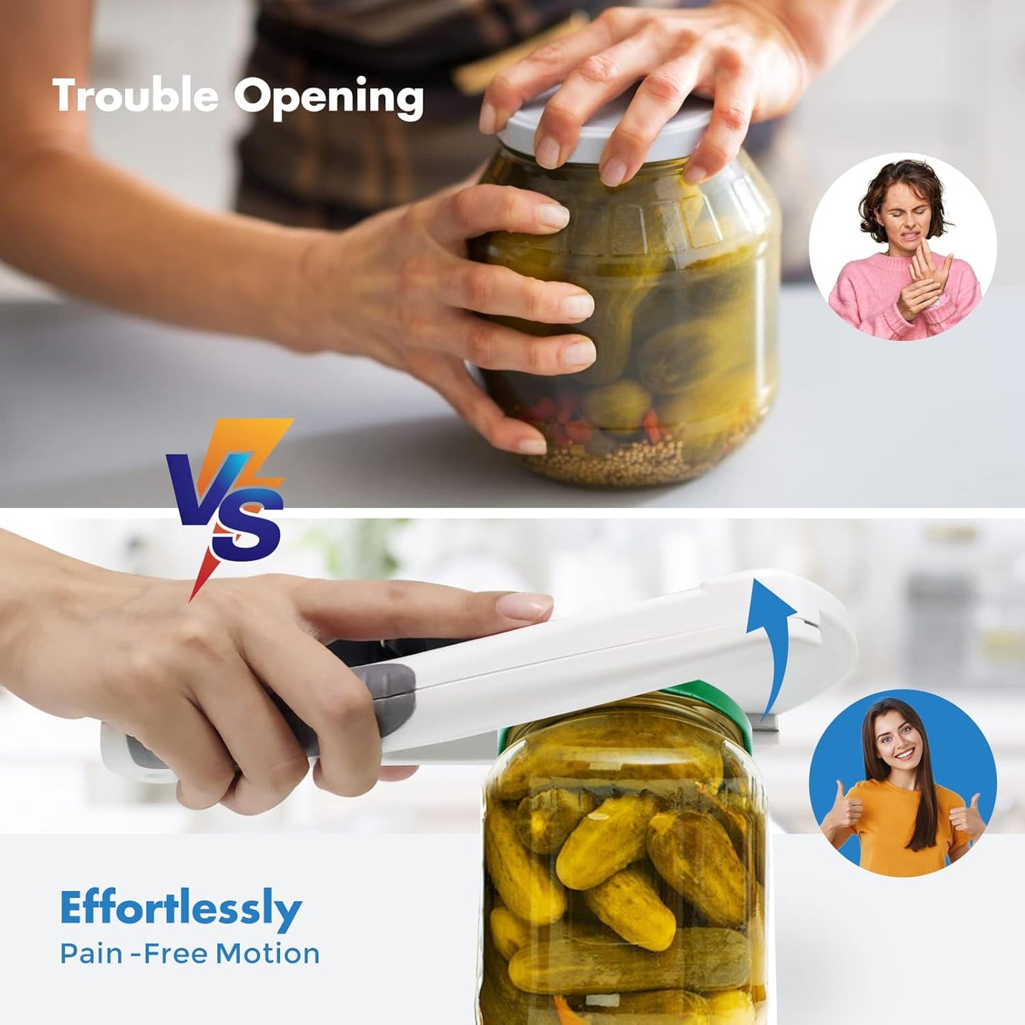 Jar Opener|Effortless Jar Opener for Weak Hands