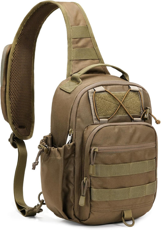 Anti-theft Tactical Sling Bag RFID Military Shoulder Bag with Phone Pack EDC Molle Crossbody Bag