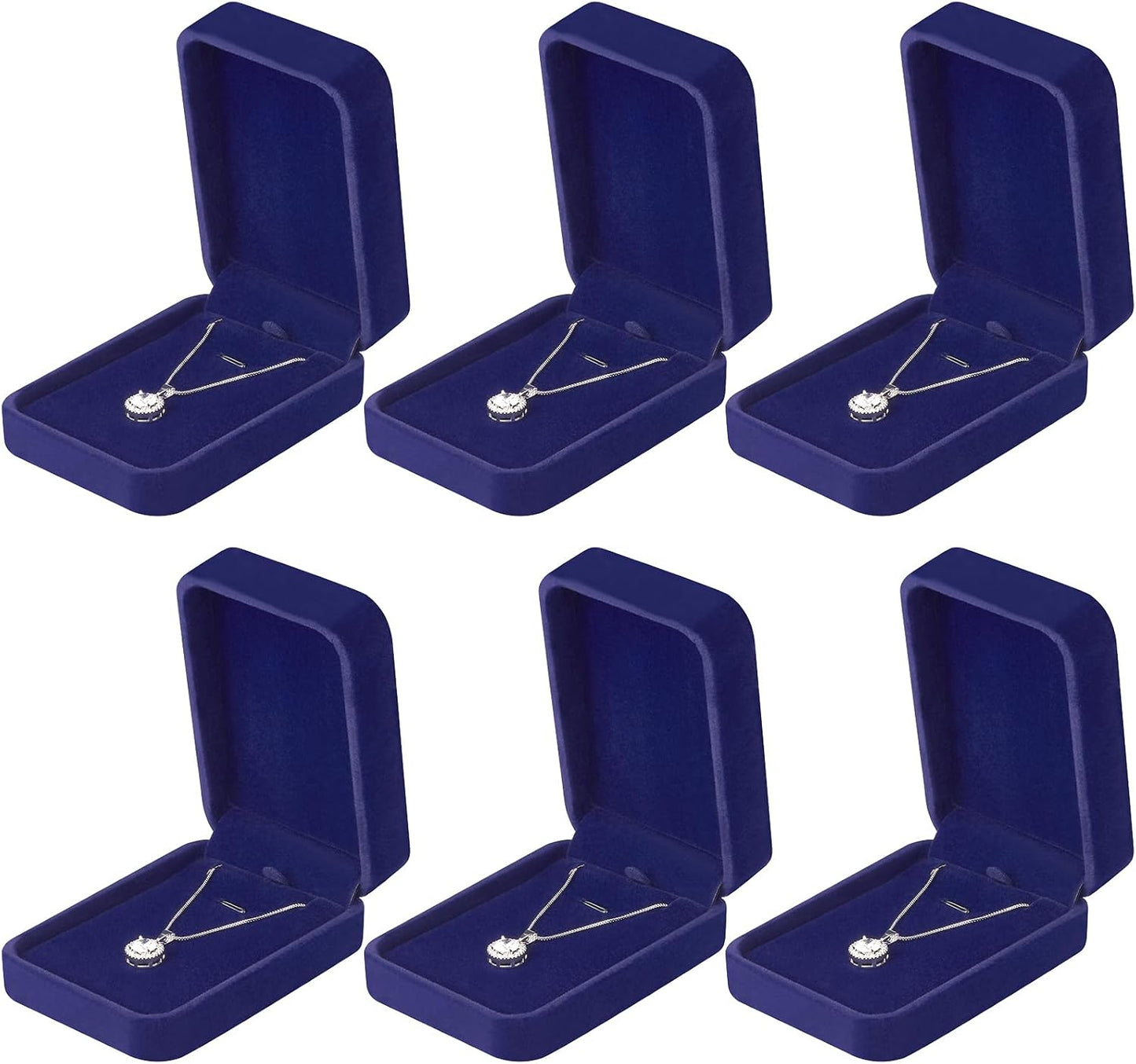 6 Pieces Jewelry Gift Boxes for Christmas Wedding Engagement Birthday Anniversary