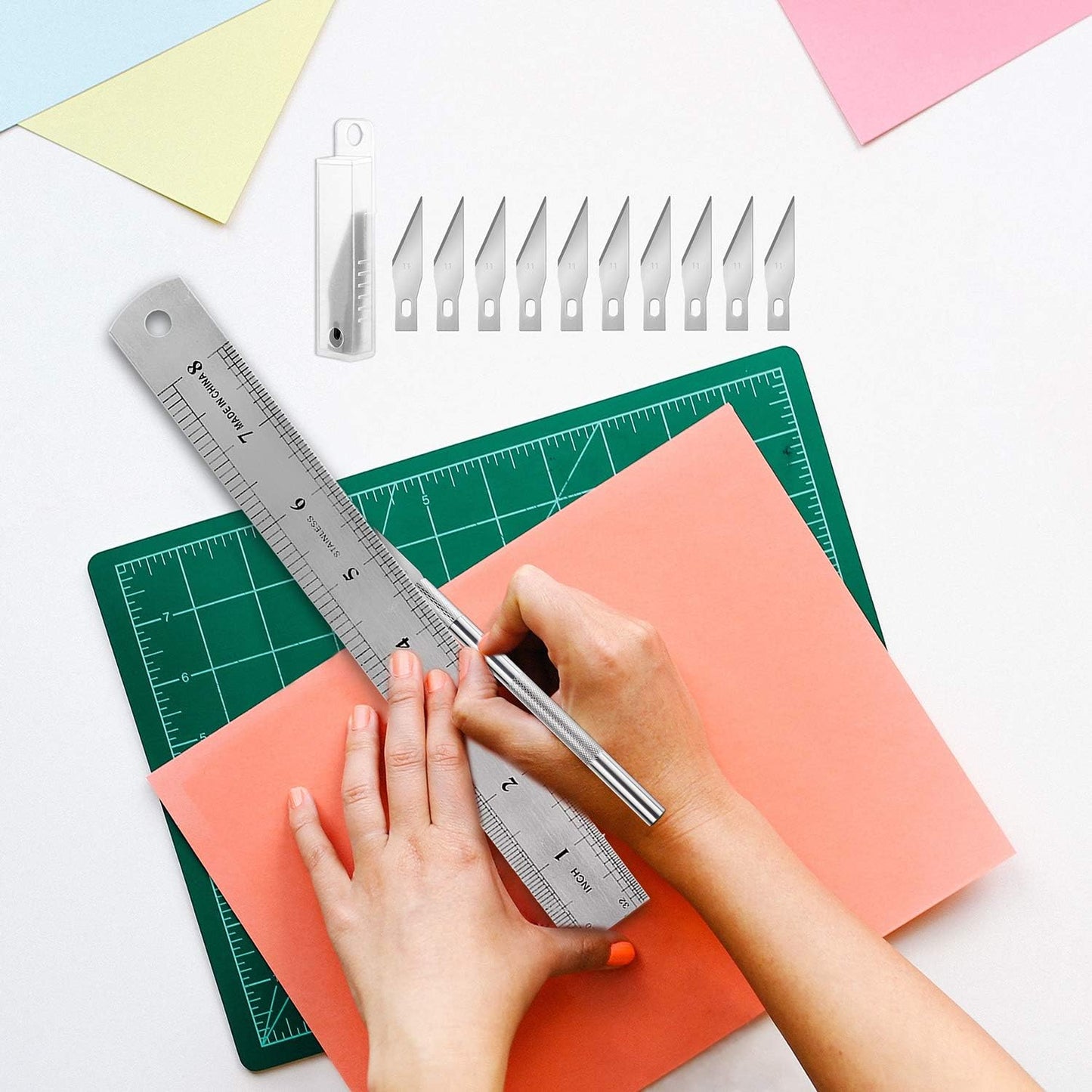 OMOMMD 28 PCS Precision Craft Tools Set Vinyl Weeding Tools Kit for Weeding Vinyl, DIY Art Work Cutting, Hobby, Scrapbook