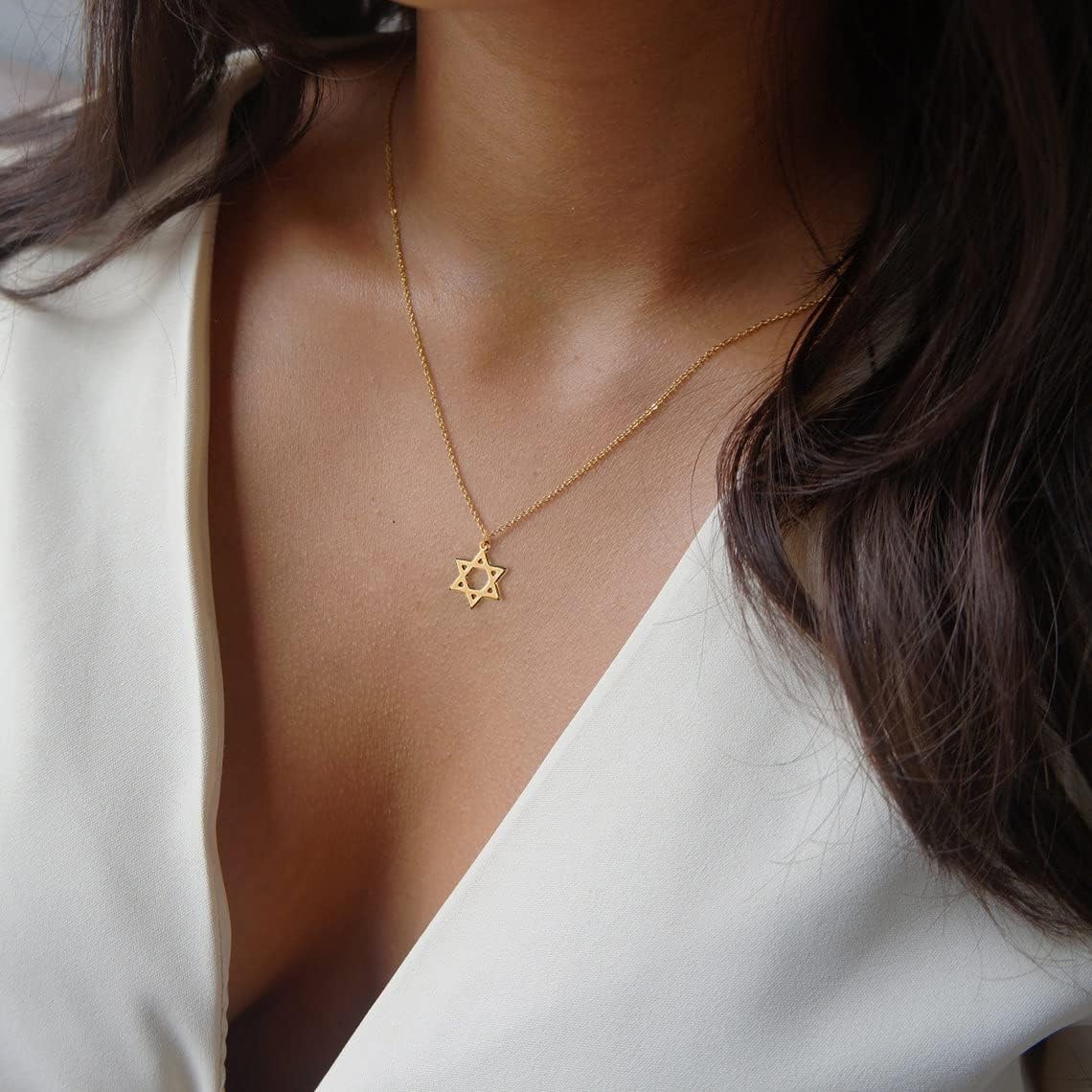 Elegant Gold Pendant Necklace: Tiny Celestial Charms In 14k Gold Plated For Everyday Wear