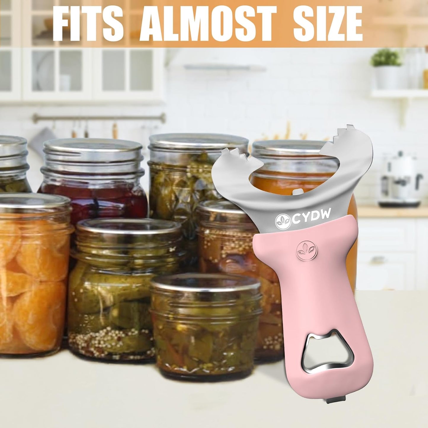No-Dent Mason Jar Opener Tool - Multi-Purpose Handheld Can & Bottle Opener