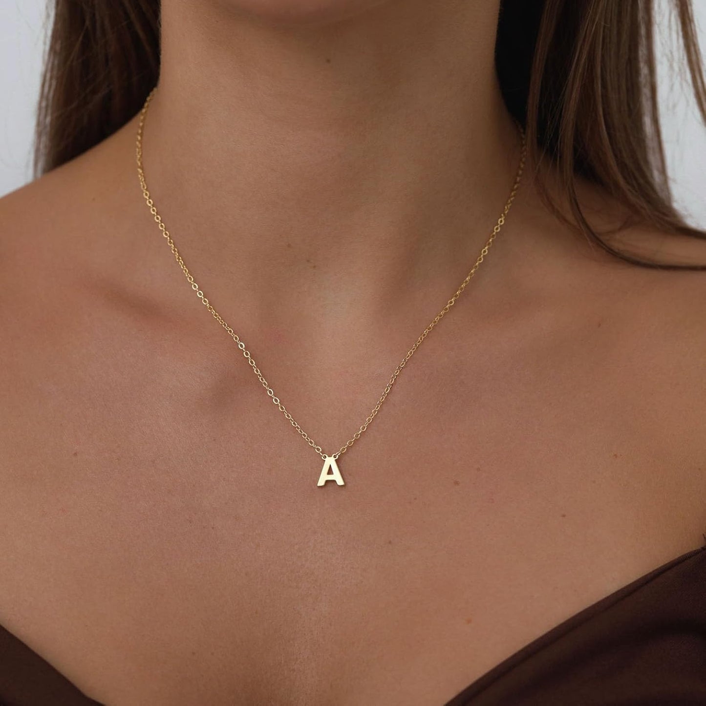 Delicate Heart Pendant Necklace, 14K Gold Plated Dainty Chain, Gift for Women