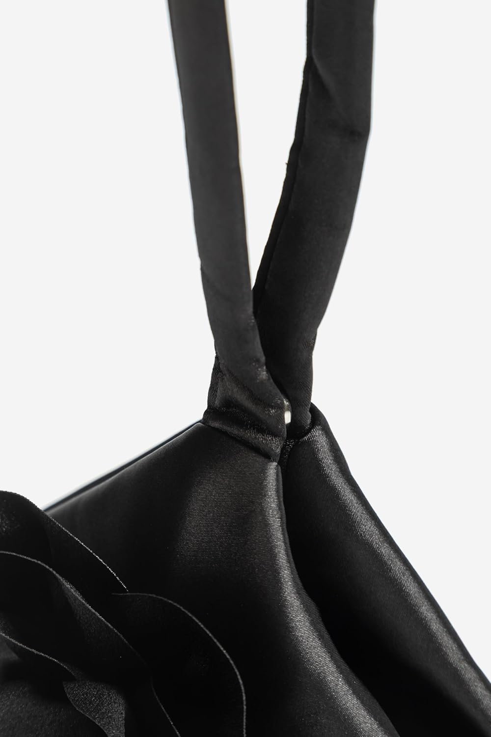 Clutch Purses for Women - Evening Bags Flower Satin Handbag Classy Wristlet Purse for Party Daily Wedding