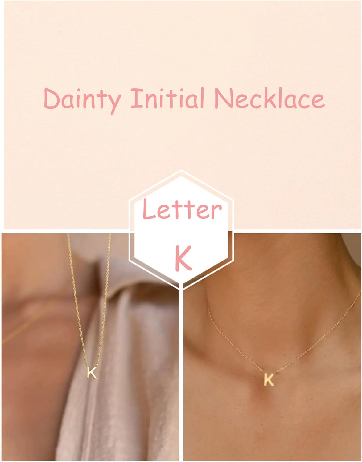 Delicate Heart Pendant Necklace, 14K Gold Plated Dainty Chain, Gift for Women