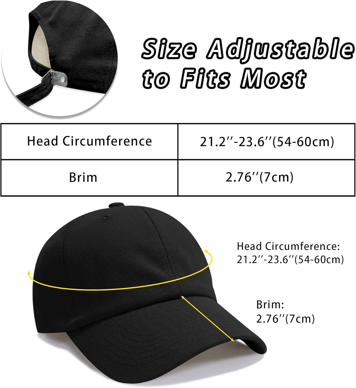 Original Classic Low Profile Baseball Cap Golf Dad Hat Adjustable Cotton Hats Men Women