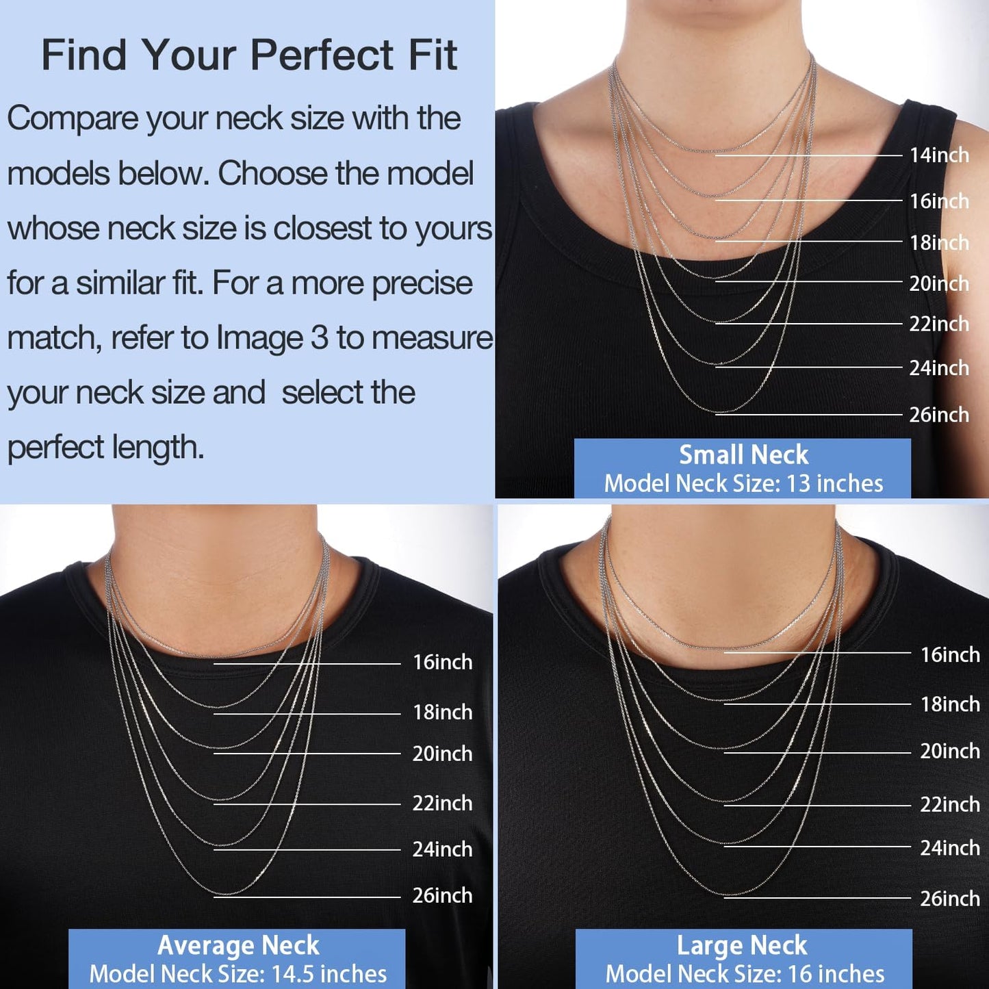 925 Sterling Silver 1.1mm Cable Chain Necklace For Women: Thin Sturdy Italian Quality, Spring-Ring Clasp - 16/18/20/22/24 Inch